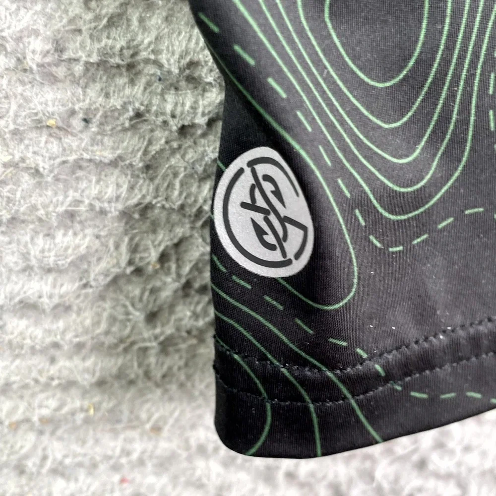 Googan Squad Midnight Topo Gaiter Hoodie Mens Small Black Geometric Pullover - Picture 3 of 11
